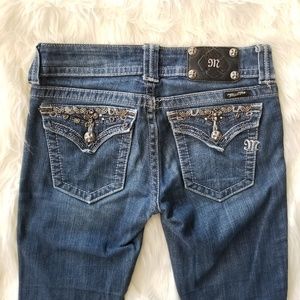 Miss Me Boot Cut Beaded Jeans sz 27L